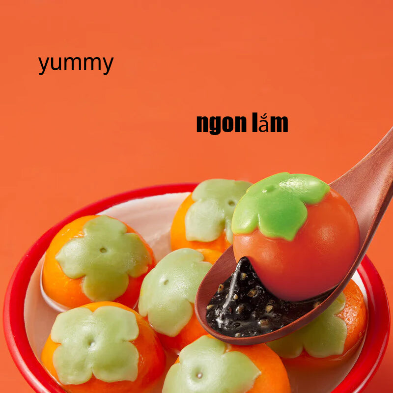 Bánh trôi quả hồng nhân hạt mè đen 312g đông lạnh