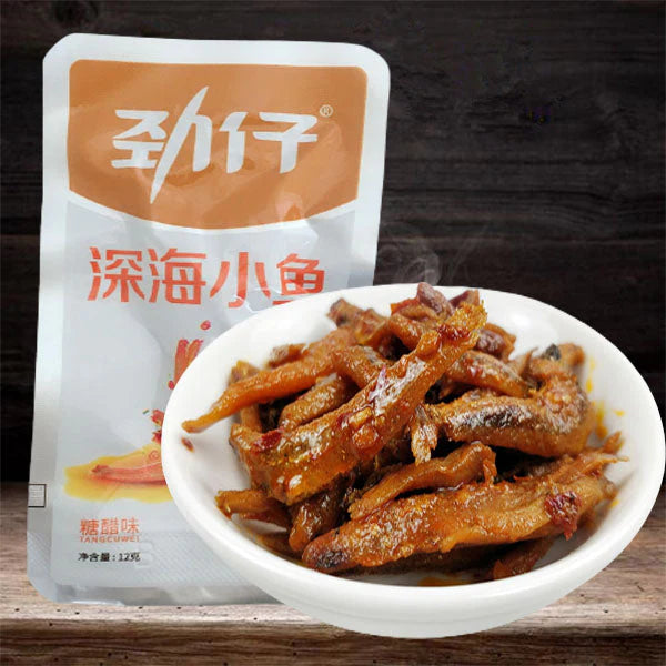 Cá nhỏ khô Jinzai (vị chua ngọt) 12g (gói nhỏ)