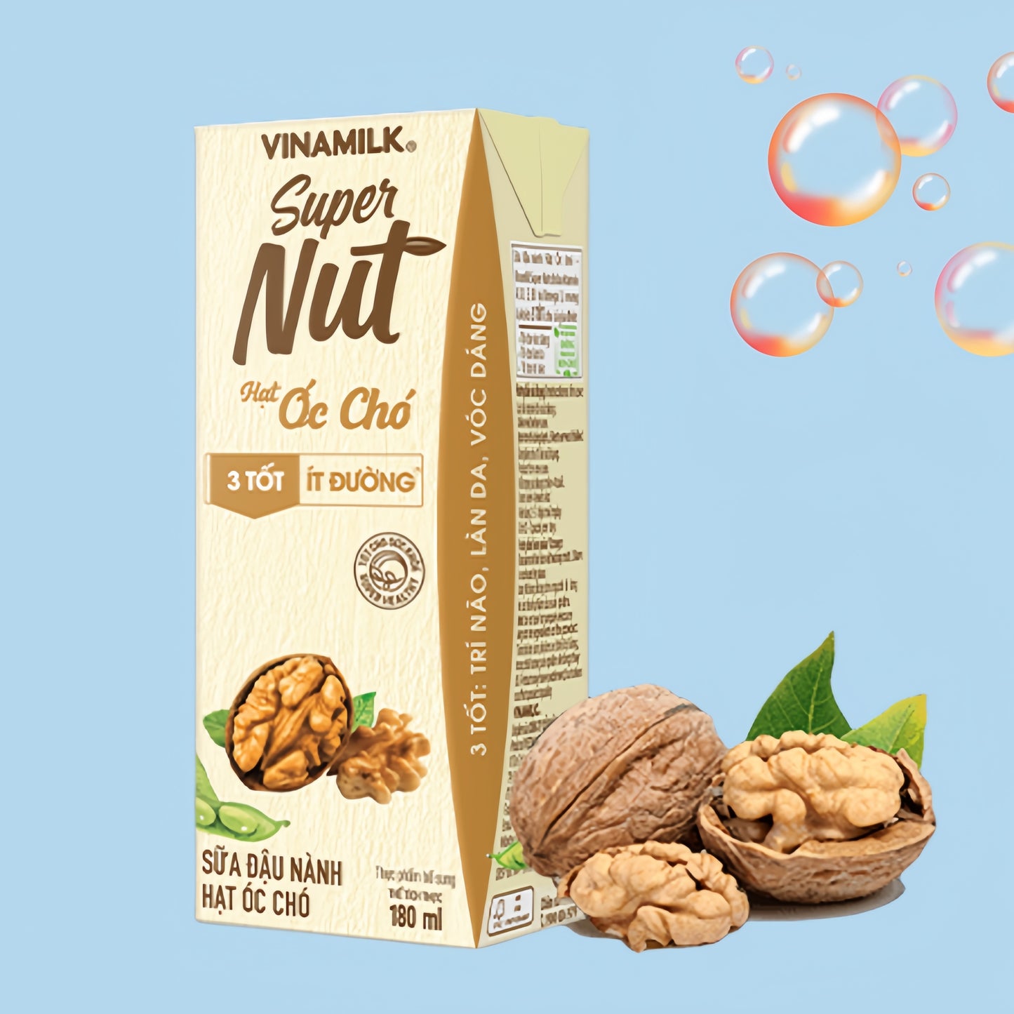 *SỮA ĐẬU NÀNH HẠT ÓC CHÓ Vinamilk 180ml