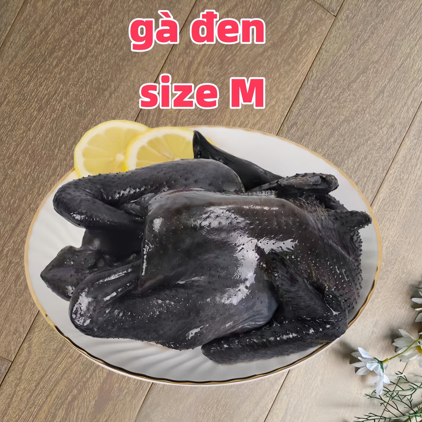 Gà ác (đen) size Mkhoảng 420g-520g đông lạnh