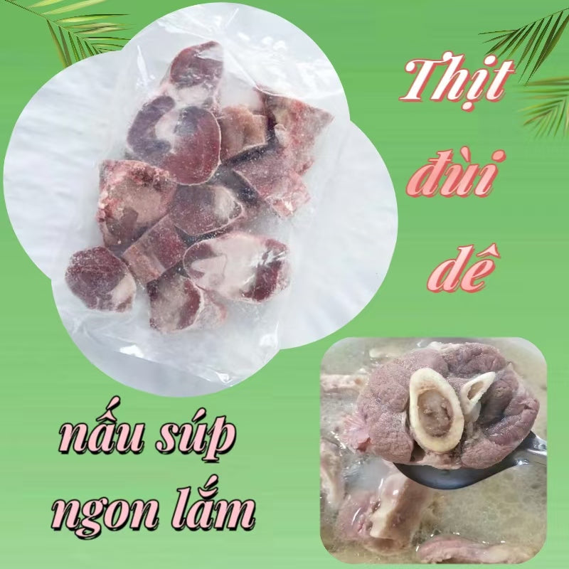 Đùi dê cắt 800g đông lạnh