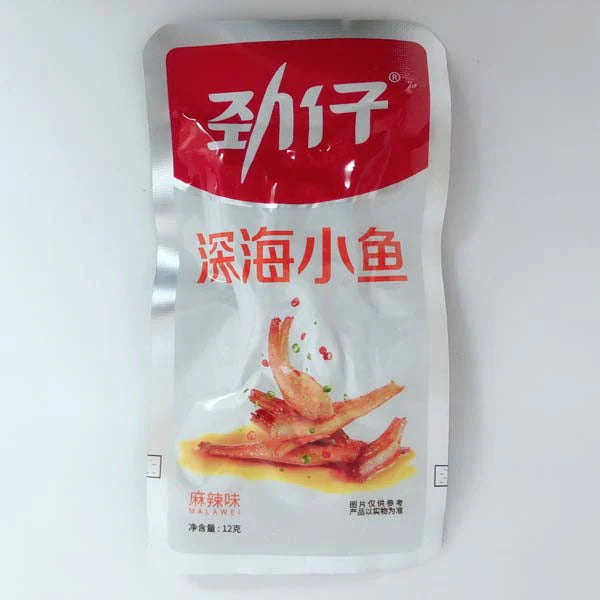 Cá nhỏ khô Jinzai (vị tê cay) 12g (gói nhỏ)