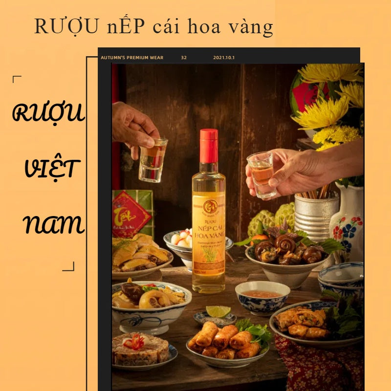*RƯỢU NẾP CÁI HOA VÀNG KOME Nam Quốc Tửu 500ml
