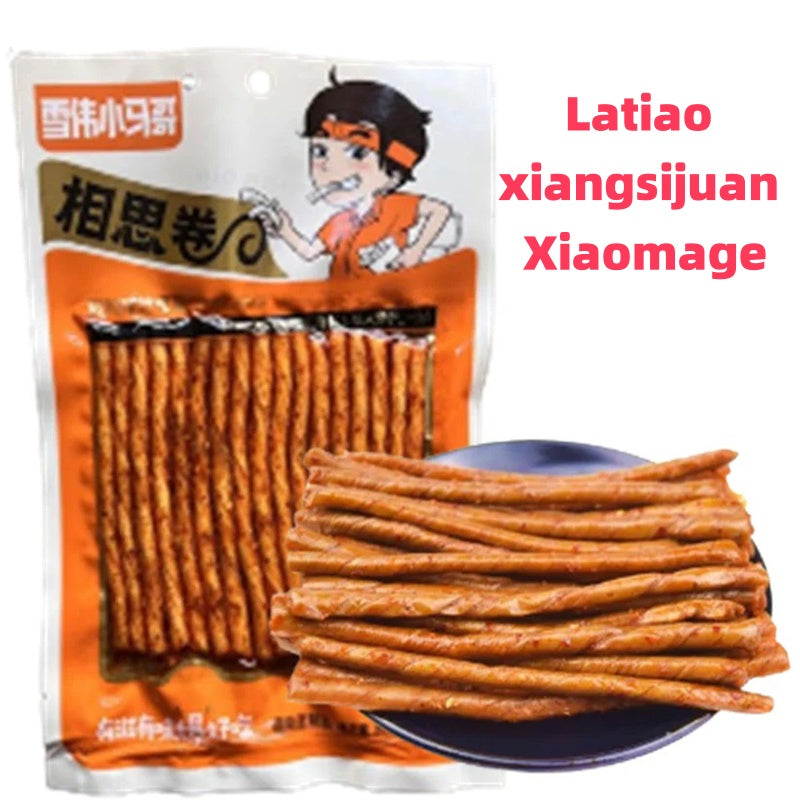 Que cay,Latiao xiangsijuan Xiaomage,Spicy Strips 80g