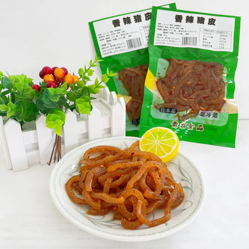 đặt hàng trước Da lợn ớt hương cay qingsong 90g ướp lạnh