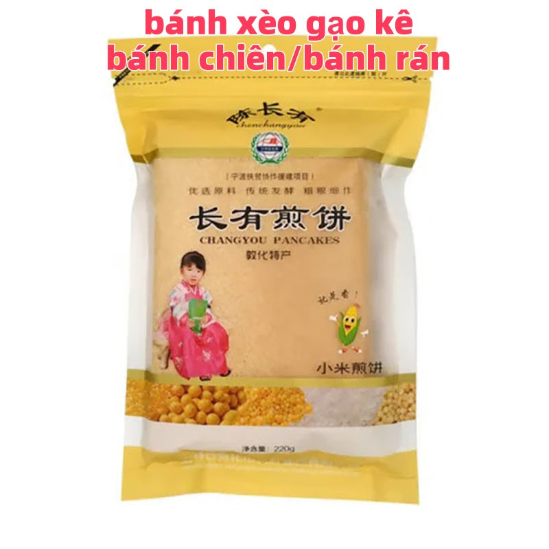 Bánh xèo giòn gạo kê,bánh chiên,bánh rán 220g