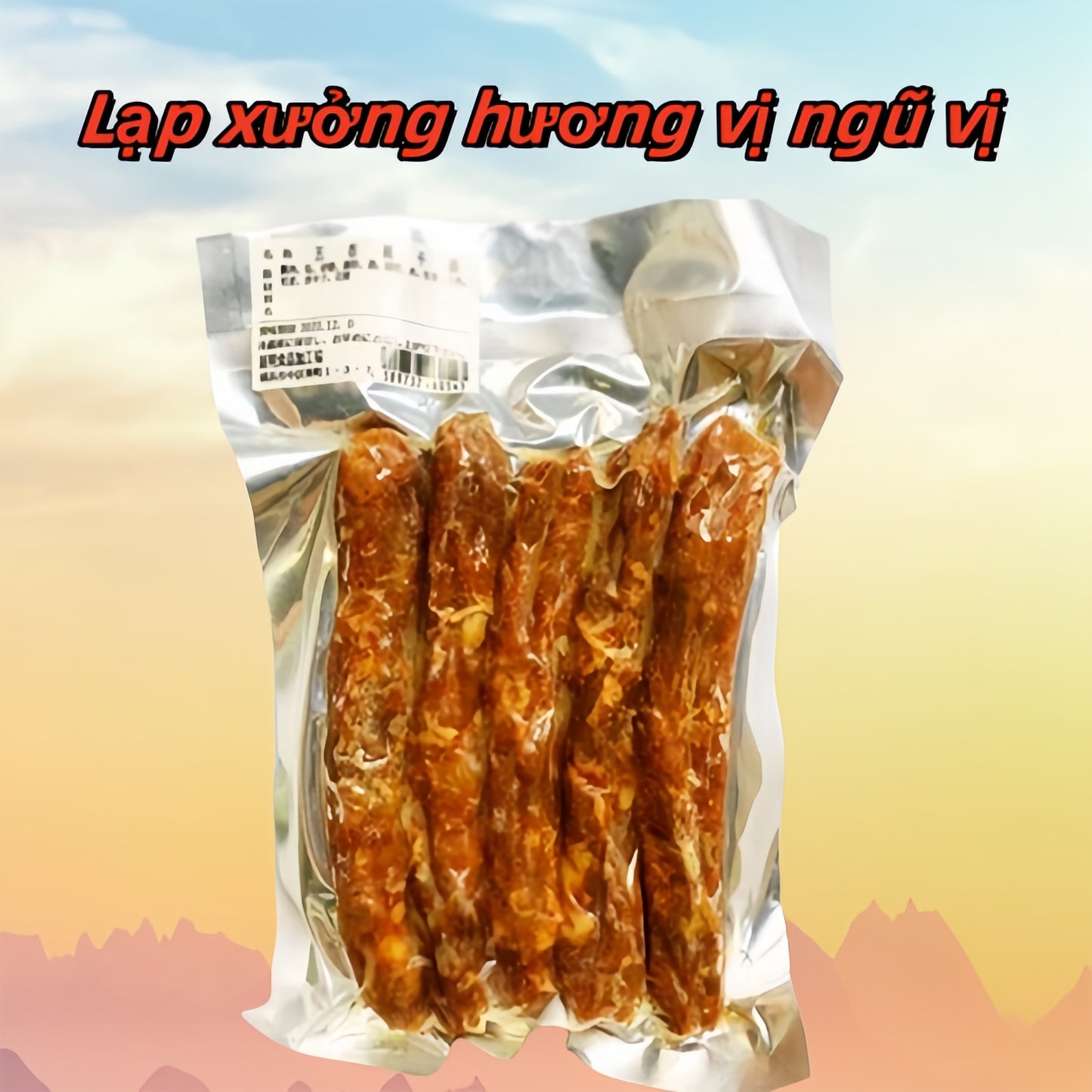 Đặt hàng trước Lạp xưởng hương vị ngũ vị 300-350g