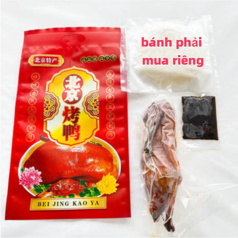 Vịt quay Bắc Kinh đông lạnh (nửa con+tương chấm,không có bánh)đông lạnh