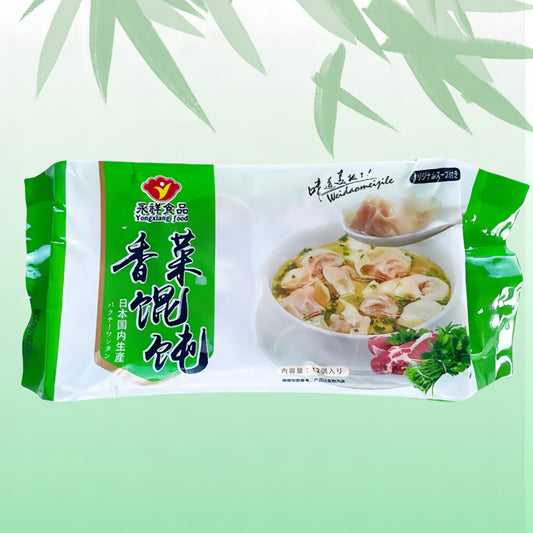 Hoành thánh rau mùi thủ công 18g*12cái đông lạnh