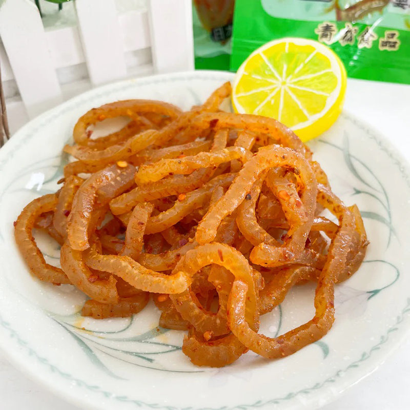 đặt hàng trước Da lợn ớt hương cay qingsong 90g ướp lạnh