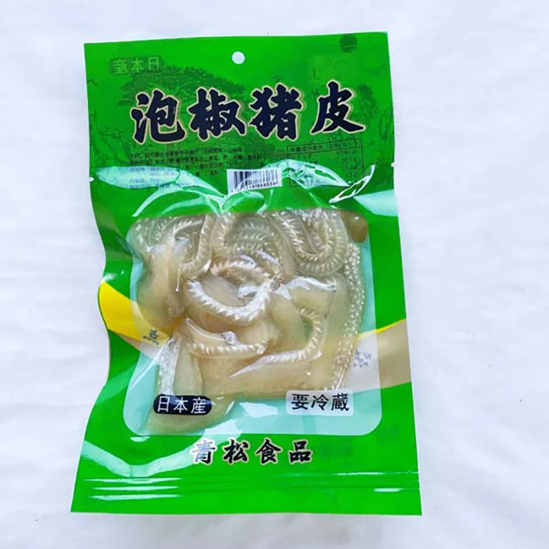Da lợn ớt ngâm giấm qingsong 90g ướp lạnh