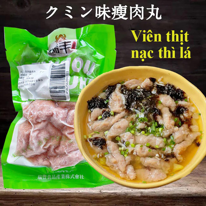 Viên thịt nạc thì lá đông lạnh