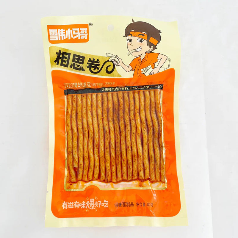 Que cay,Latiao xiangsijuan Xiaomage,Spicy Strips 80g