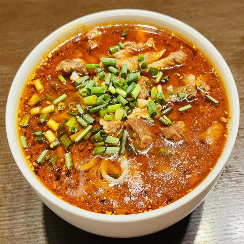 Mì bò tê cay LIANGGE(mì tròn)khoảng 560g đông lạnh
