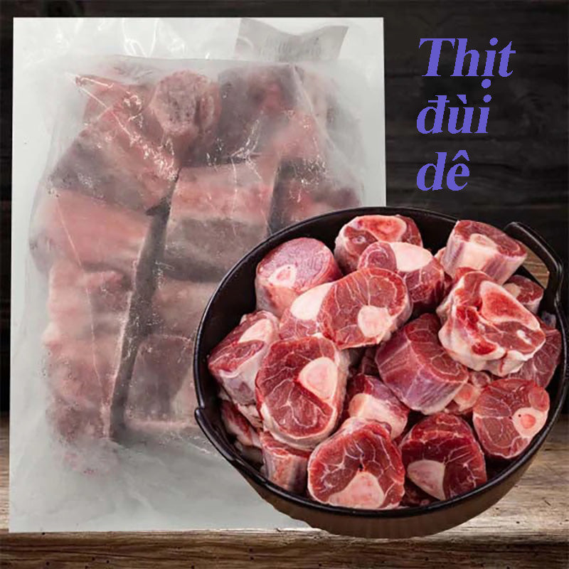 Đùi dê cắt 800g đông lạnh