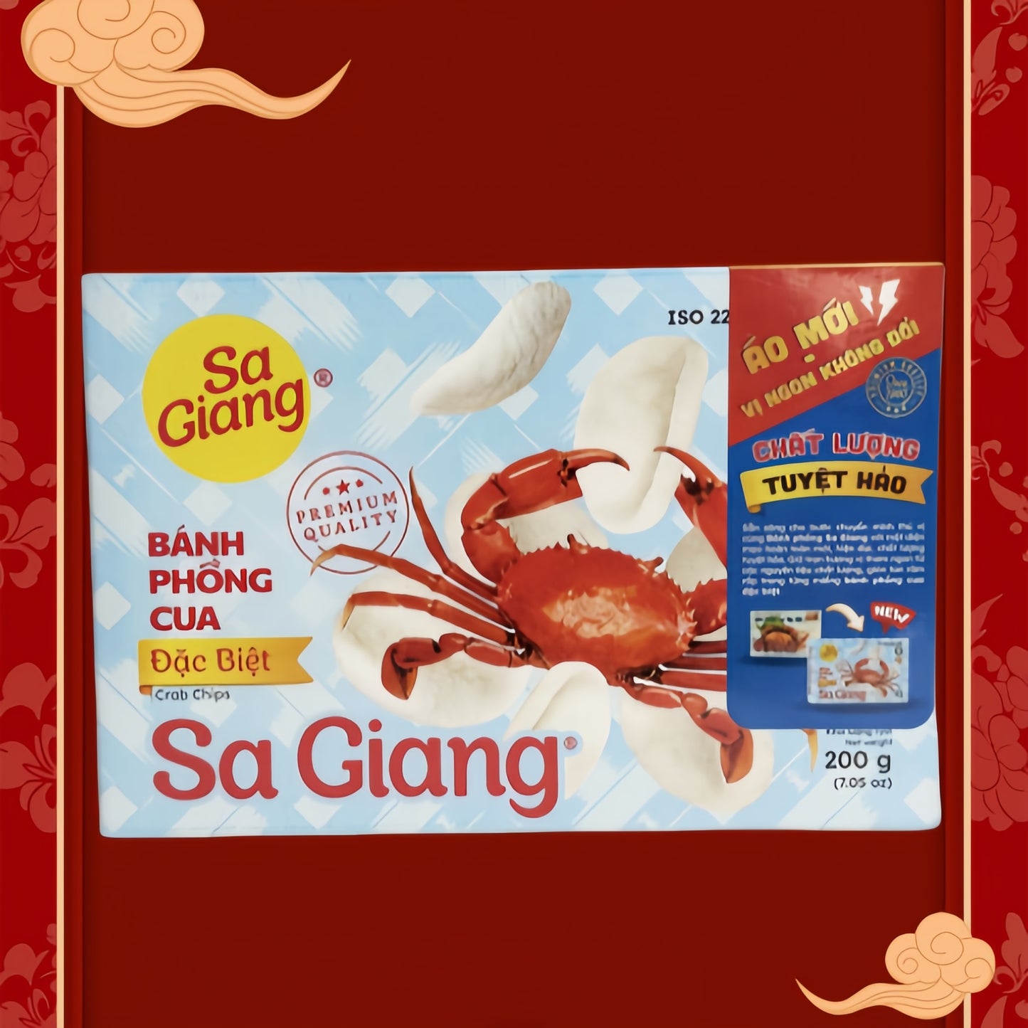 Bánh phồng cua SA GIANG,cua đậm vị 200g