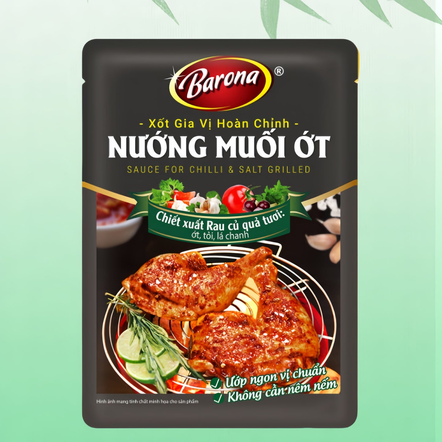 *Xốt gia vị hoàn chỉnh nướng muối ớt 80g