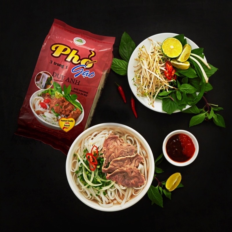 Bánh phở,phở gạo Duy Anh4MM フォー ベトナムビーフン 400g
