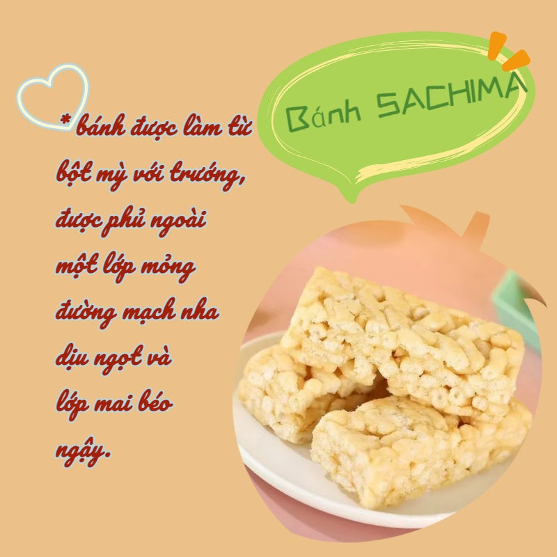 Bánh SACHIMA hạt mè (12 cái) 368g
