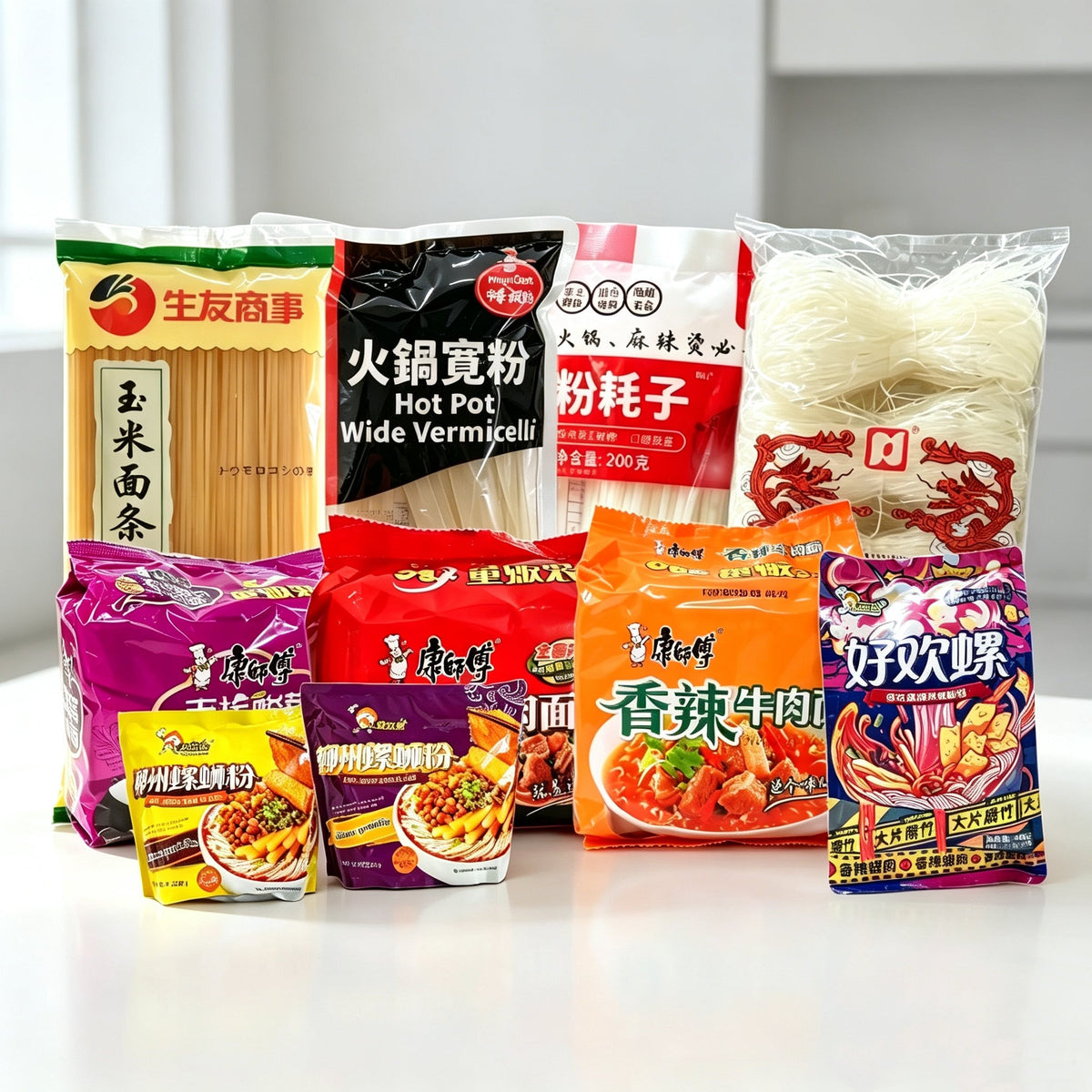 phở,bún,mì 米粉、麺類