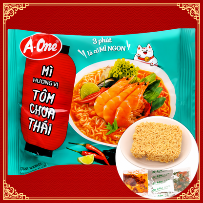 Mì ăn liền vị tôm chua Thái xuất xứ:Việt Nam 85g