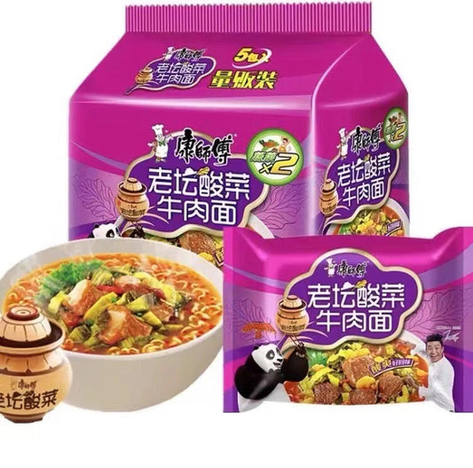 Mì bò dưa chua Kangshifu 510g