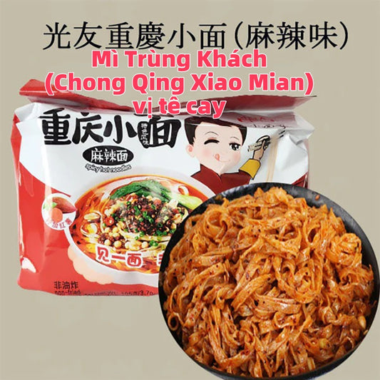 Mì Trùng Khách (Chong Qing Xiao Mian) vị tê cay  (4 gói)