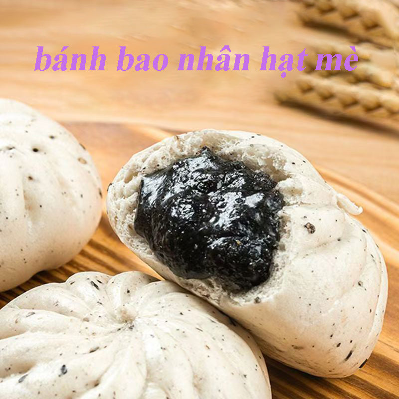 Bánh bao nhân hạt mè (6 cái) 390g đông lạnh