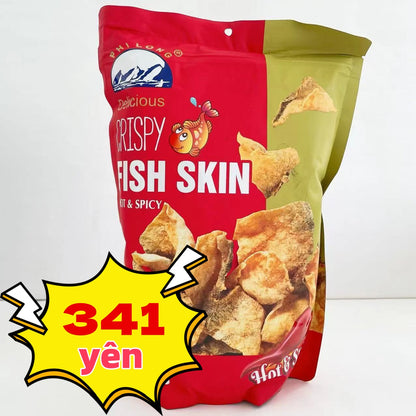 Da cá giòn vị cay / fish skin 100g 香辣味 パリパリ魚皮