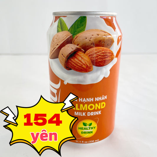 vinut Nước sữa hạnh nhân 330 mlvinut 杏仁汁 アーモンド  ベトナム飲料