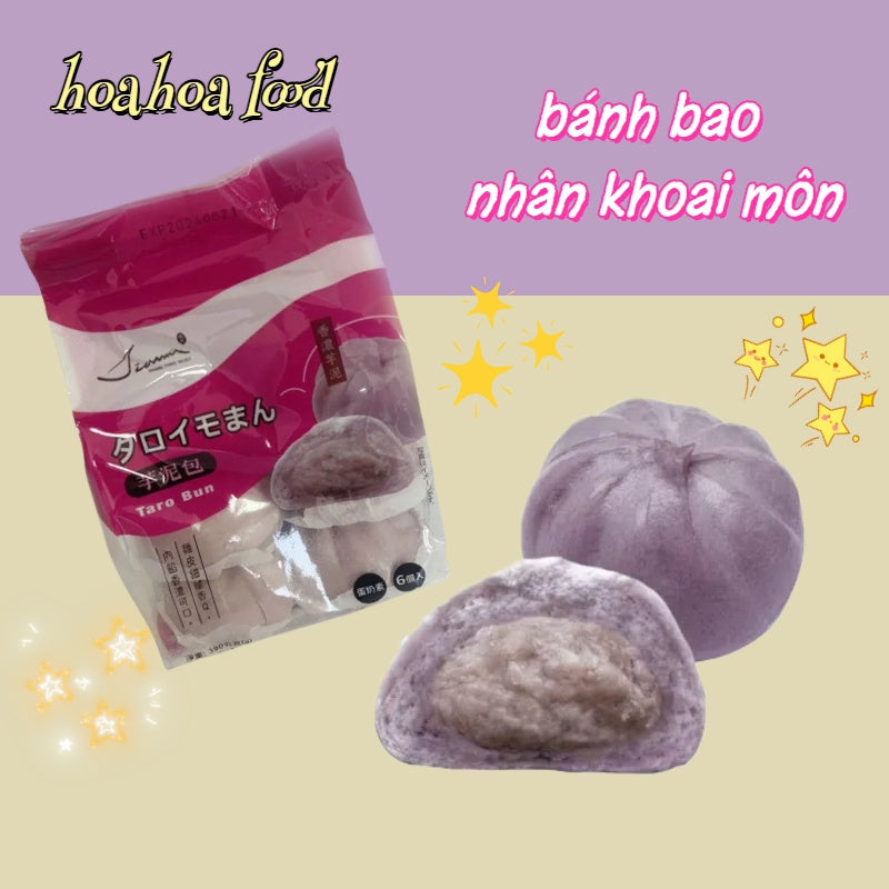 Bánh bao khoai môn (6 cái) 390g đông lạnh