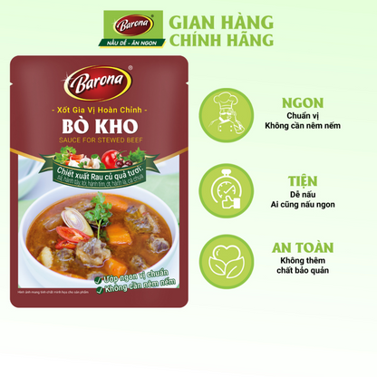 Xốt gia vị hoàn chỉnh bò kho Xuất xứ:Việt Nam 80g