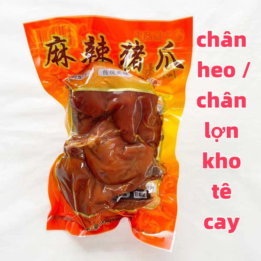 Đặt hàng trước chân heo /chân lợn kho tê cay gian đoạn nếm thử:10-15ngày ướp lạnh