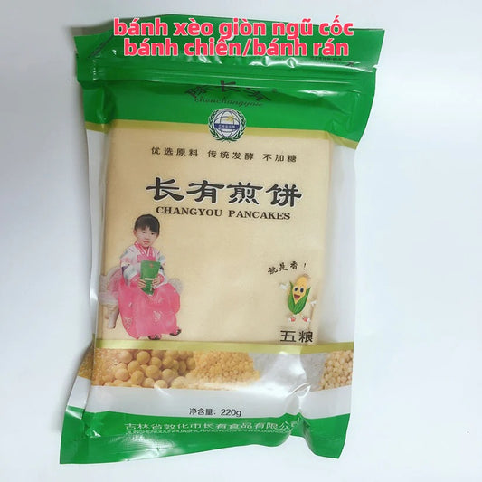 Bánh xèo giòn ngũ cốc/bánh rán/bánh chiên  220g