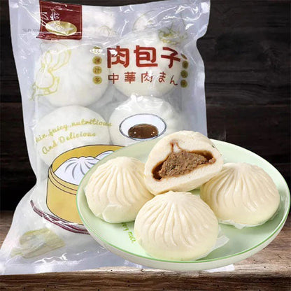 Bánh bao nhân thịt (YOUSHENG)  6 cái đông lạnh 720g