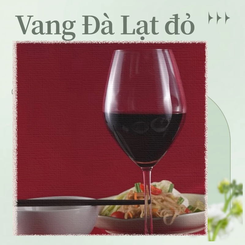 *VANG ĐÀ LẠT ĐỎ 750ml ダラットワイン・赤 12度