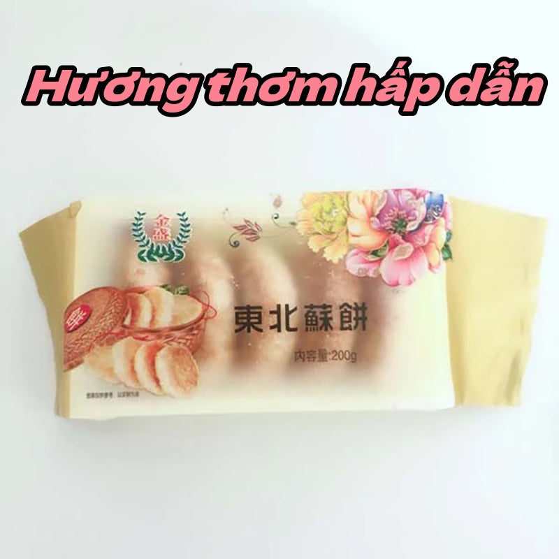 Bánh xốp giòn đông bắc jinsheng 5cái 200g