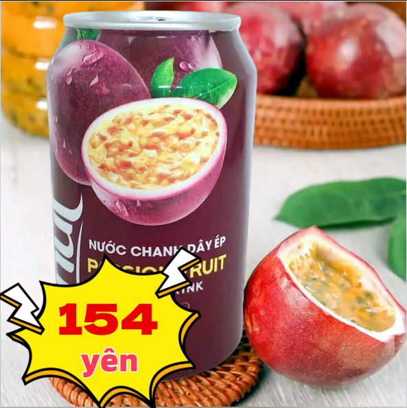 vinut Nước chanh dây ép 330 ml vinut 百香果汁 パッションジュース