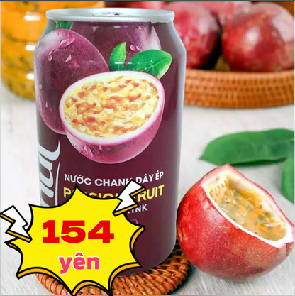 vinut Nước chanh dây ép 330 ml vinut 百香果汁 パッションジュース