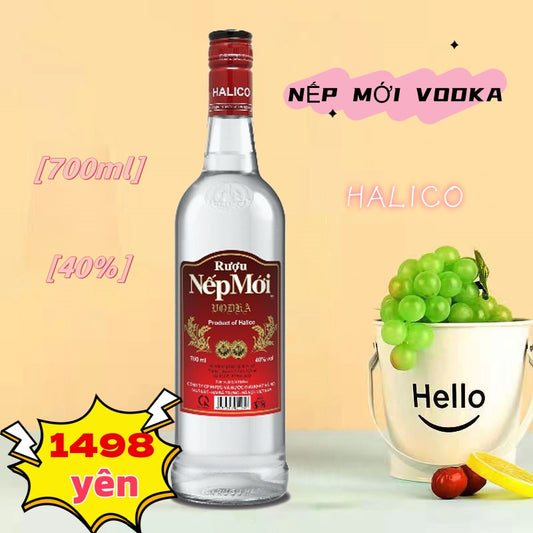 *HALICO RƯỢU NẾP MỚI VODKA 40% 700ml ウォッカ ネプモイ