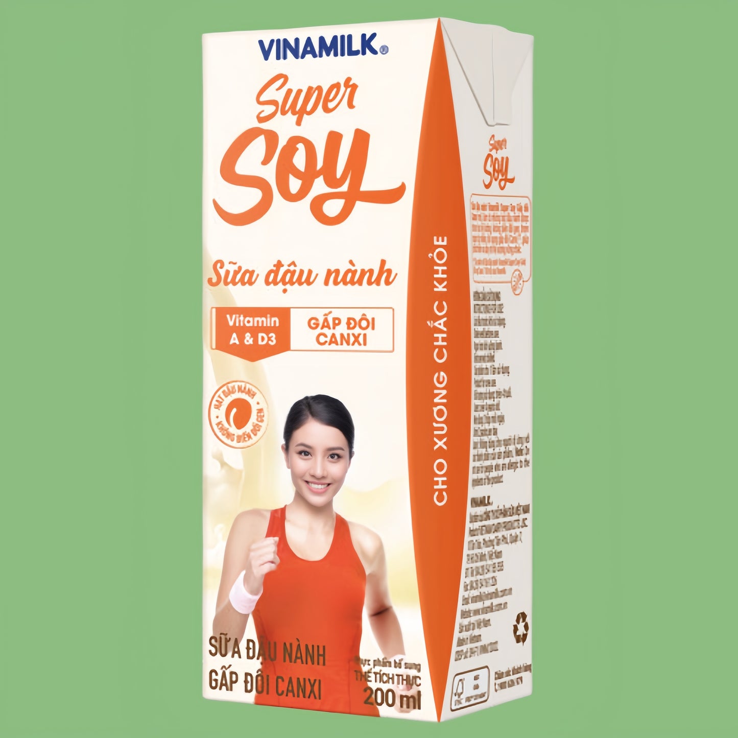 Sữa đậu nành Gấp đôi canxi Vinamilk Super Soy xuất xứ:Việt Nam 200ml