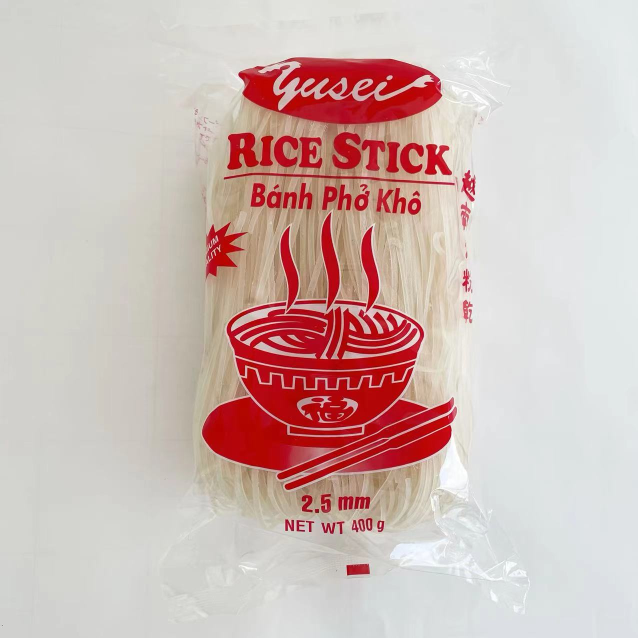 RICE STICK Bánh Phở Khô (2.5mm) Xuất xứ :Việt Nam 400g