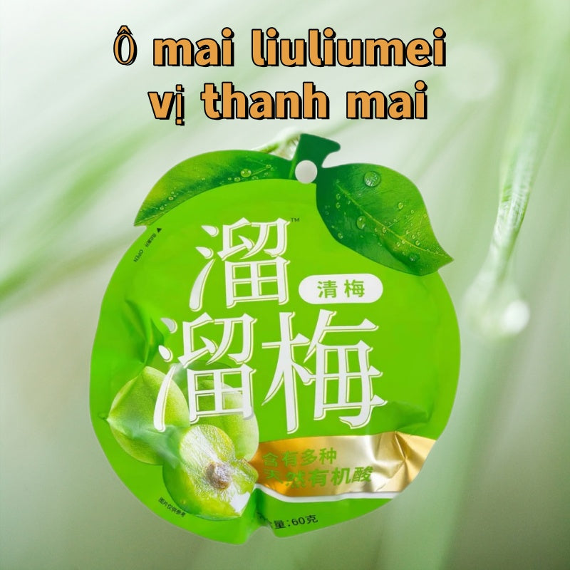 Ô mai liuliumei vị thanh mai xuất xứ:Trung Quốc 60g