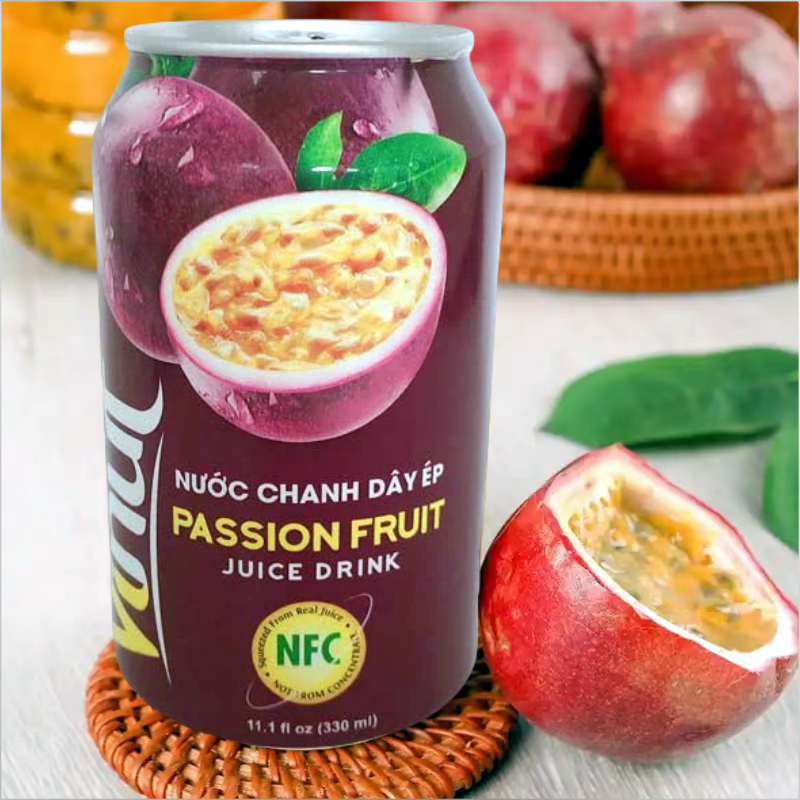 vinut Nước chanh dây ép 330 ml vinut 百香果汁 パッションジュース