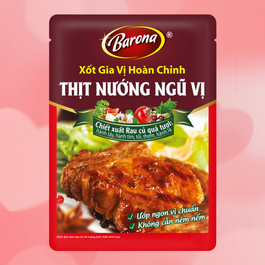 Xốt gia vị hoàn chỉnh thịt nướng ngũ vị xuất xứ :Việt Nam 80g