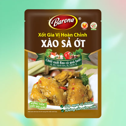 Xốt gia vị hoàn chỉnh xào sả ớt xuất xứ:Việt Nam 80g