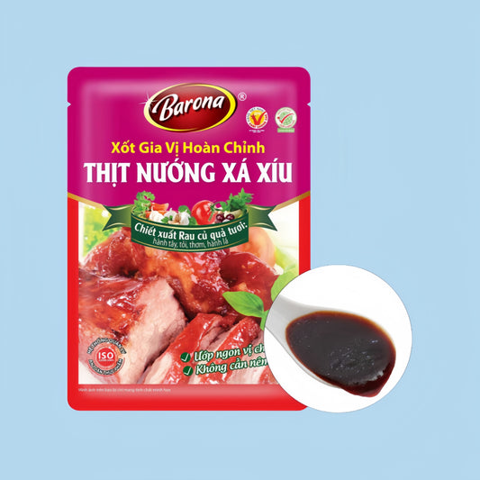 Xốt gia vị hoàn chỉnh thịt nướng xá xíu   xuất xứ:Việt Nam 80g