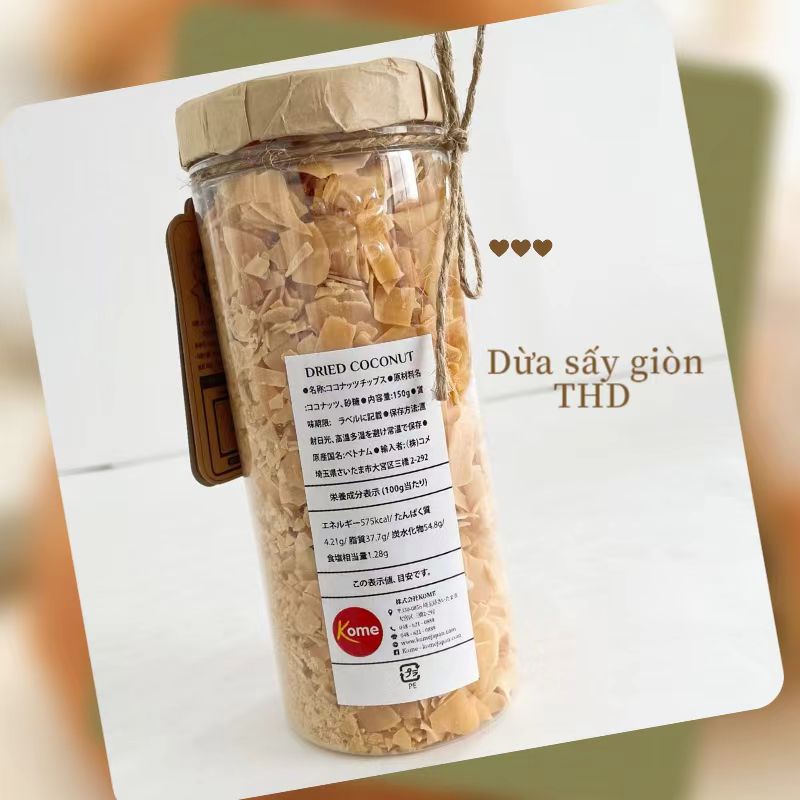 Dừa sấy giòn THD Xuất xứ:Việt Nam 150g