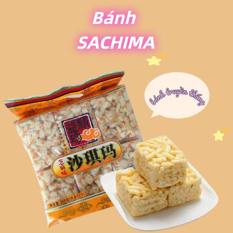 Bánh SACHIMA hạt mè (12 cái) xuất xứ:Trung Quốc 368g