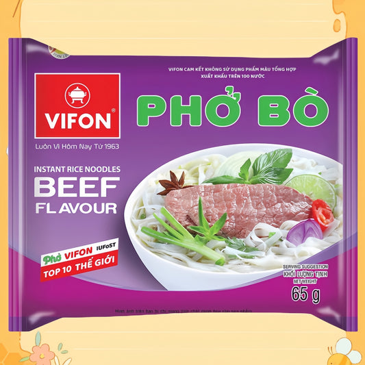 Phở bò VIFON xuất xứ:Việt Nam 65g